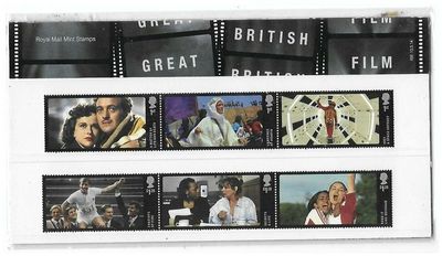 2014 Royal Mail Great British Film 10 Stamp Presentation Pack and Mini Sheet