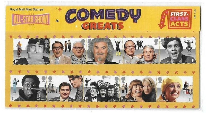 2015 Royal Mail Comedy Greats 10 Stamp Presentation Pack 2015 Royal Mail Comedy Greats 10 Stamp Presentation Pack