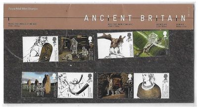 2017 Royal Mail Ancient Britain 8 Stamp Presentation Pack