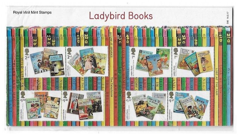 2017 Royal Mail Ladybird Books 8 Stamp Presentation Pack
