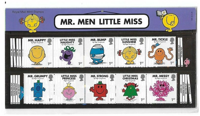 2016 Royal Mail Mr Men and Little Miss 10 Stamp Presentation Pack