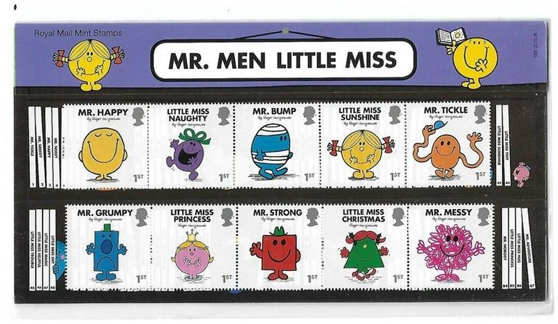 2016 Royal Mail Mr Men and Little Miss 10 Stamp Presentation Pack