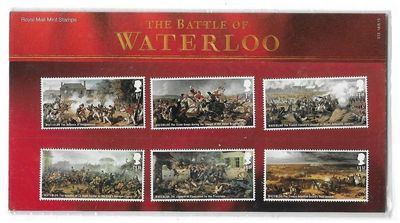 2018 Royal Mail Battle of Waterloo 10 Stamp Presentation Pack and Mini Sheet