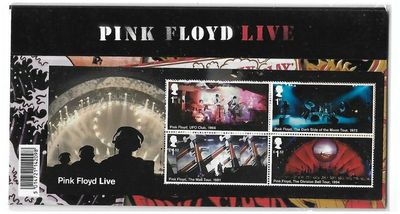 2016 Royal Mail Pink Floyd 10 Stamp Presentation Pack and Mini Sheet