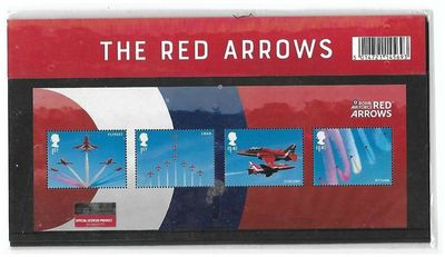 2018 Royal Mail Red Arrows and RAF Centenary 10 Stamp Presentation Pack and Mini Sheet