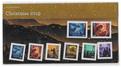 2019 Royal Mail Christmas 8 Stamp Presentation Pack