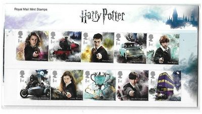 2018 Royal Mail Harry Potter 15 Stamp Presentation Pack and Mini Sheet