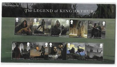 2021 Royal Mail The Legend of King Arthur 10 Stamp Presentation Pack