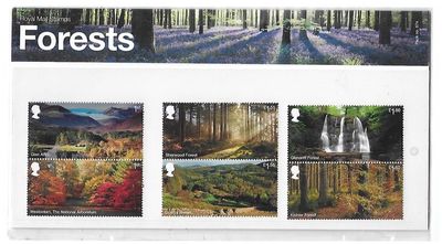 2019 Royal Mail Forests 6 Stamp Presentation Pack
