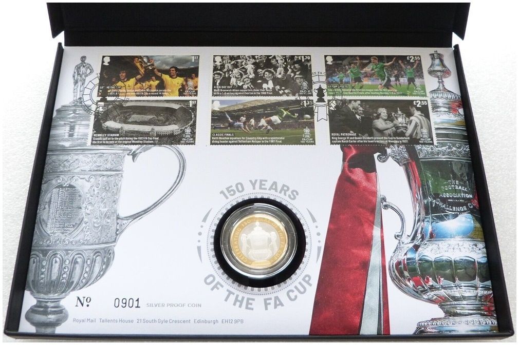 2022 FA Cup £2 Silver Proof Coin First Day Cover