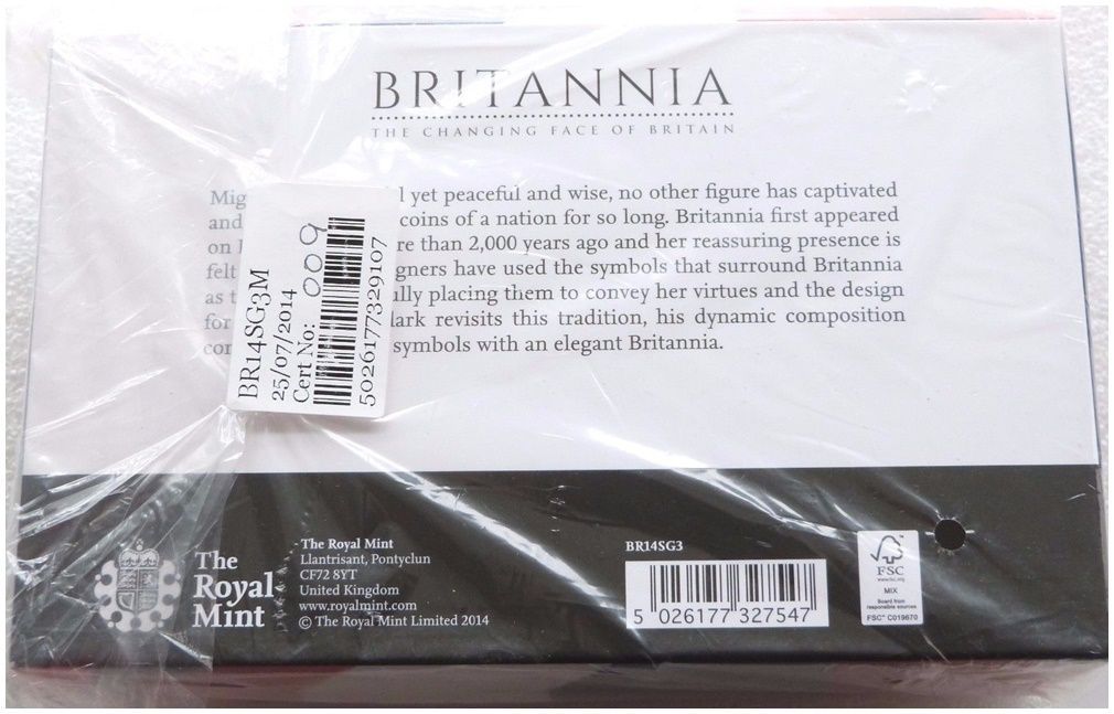 2014 Britannia Gold Proof 3 Coin Set Box Coa Sealed - Mintage 140