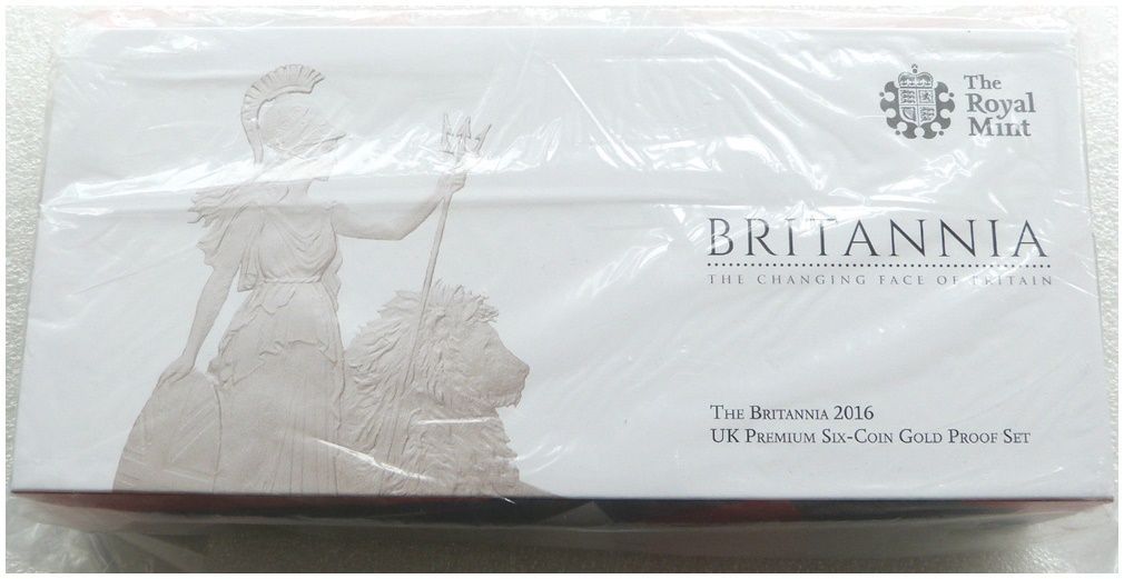 2016 Britannia Premium Gold Proof 6 Coin Set Box Coa - Mintage 174