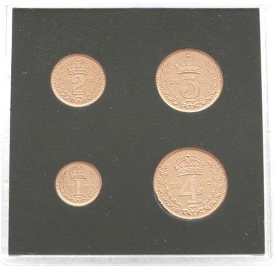 2002 Golden Jubilee Maundy Gold Proof 4 Coin Set