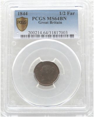 British Half Farthing Copper Coins