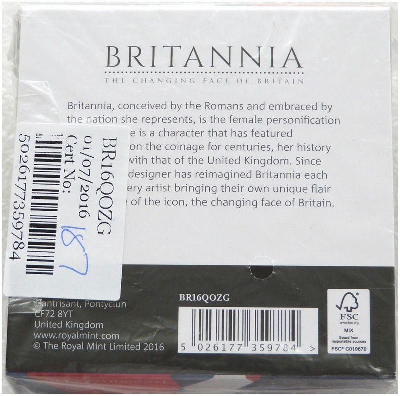 2016 Britannia £25 Gold Proof 1/4oz Coin Box Coa Sealed - Mintage 729