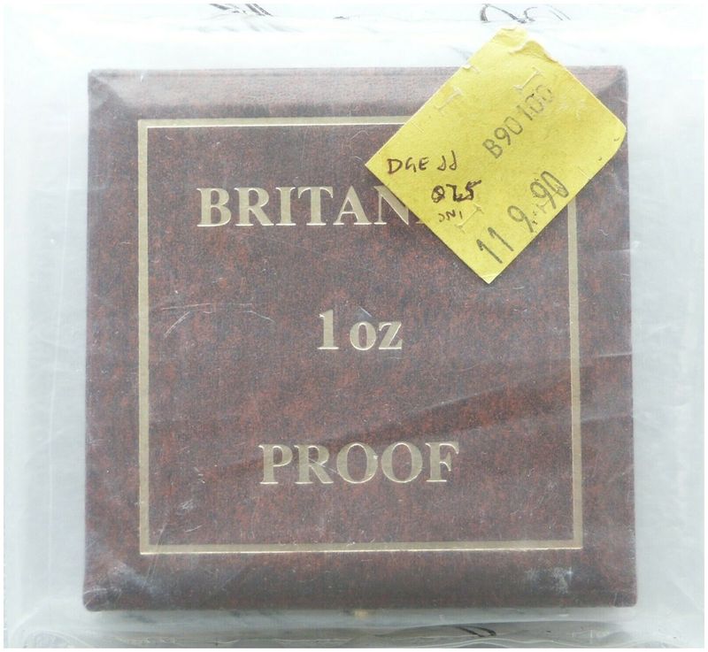 1990 Britannia £100 Gold Proof 1oz Coin Box Coa Sealed