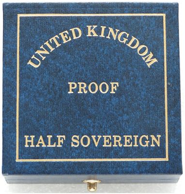 Royal Mint Half Sovereign Coin Boxes