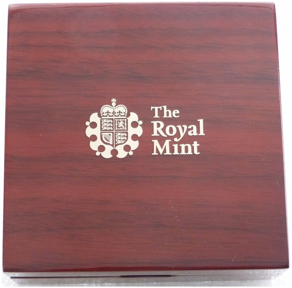 2014 - 2022 Royal Mint Deluxe Wooden 50p Fifty Pence Gold Coin Box Only