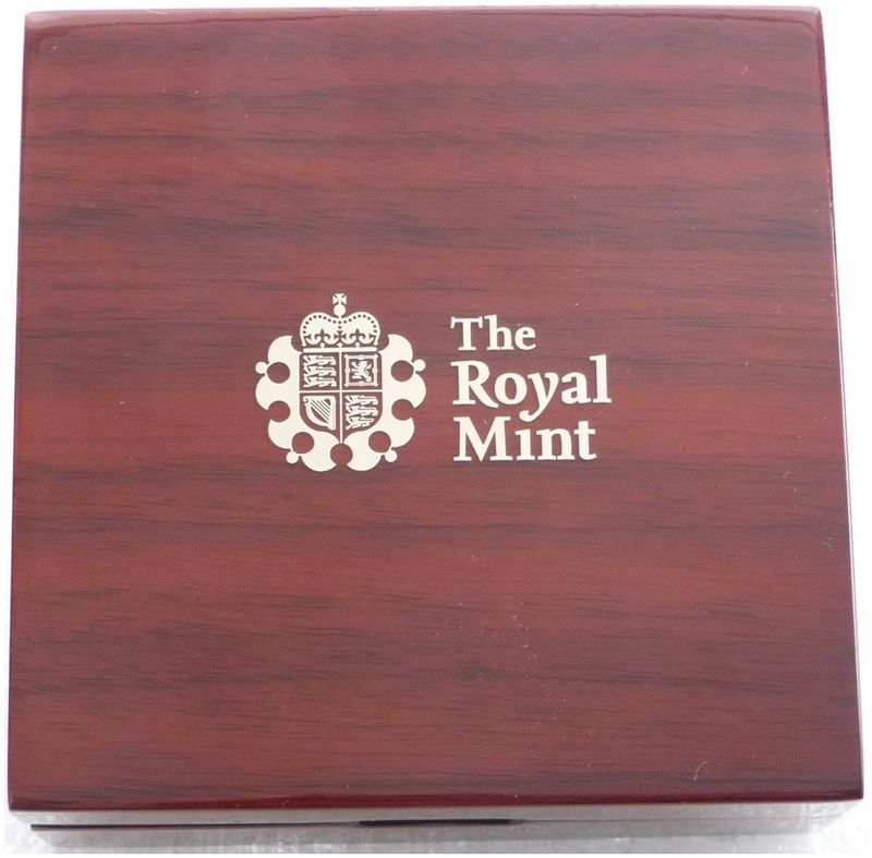 2014 - 2025 Royal Mint Deluxe Wooden £2 Gold Coin Box Only