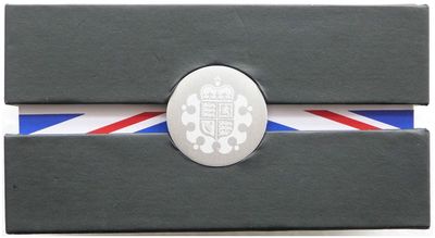2012 - 2013 Royal Mint British Flag £5 Crown Gold Silver Coin Box Only