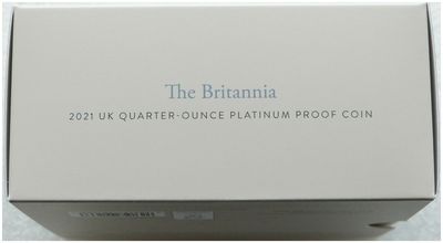 2021 Britannia £25 Platinum Proof 1/4oz Coin Box Coa - Mintage 149