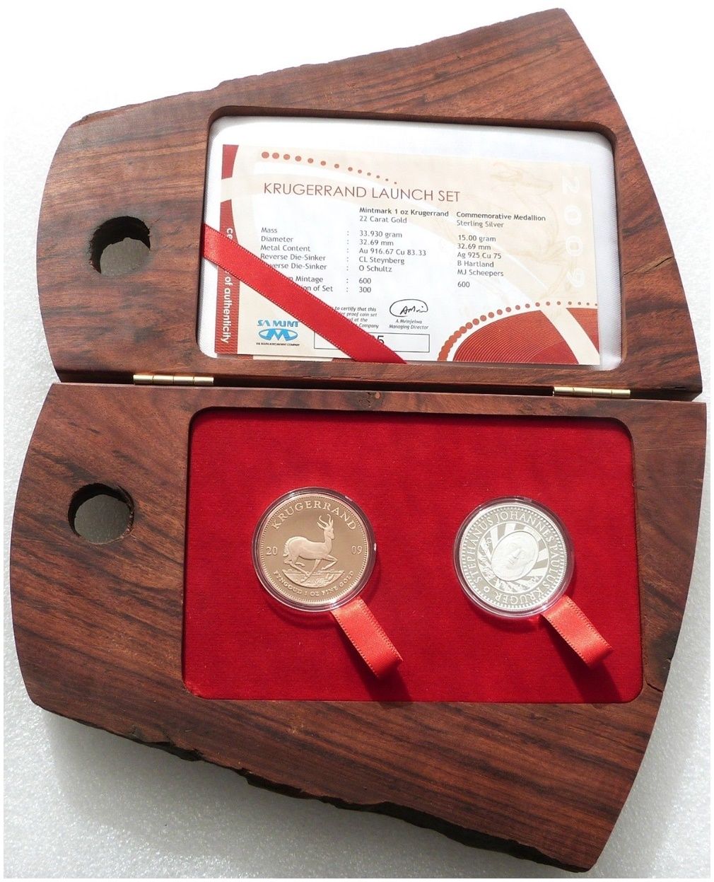 2009 South Africa Express Train Launch Mint Mark Krugerrand Gold Proof 1oz Coin Box Coa