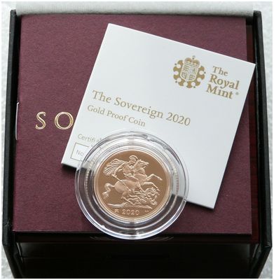 2020 George III Privy Full Sovereign Gold Proof Coin Box Coa