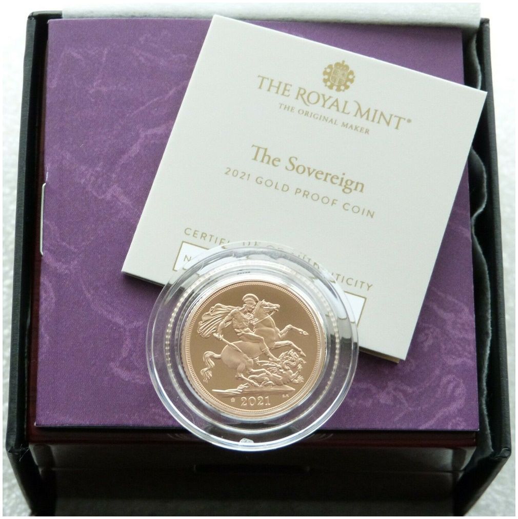 2021 Queens 95th Birthday Privy Full Sovereign Gold Proof Coin Box Coa