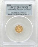 2000 Australia Kangaroo $5 Gold Proof 1/20oz Coin PCGS PR69 DCAM