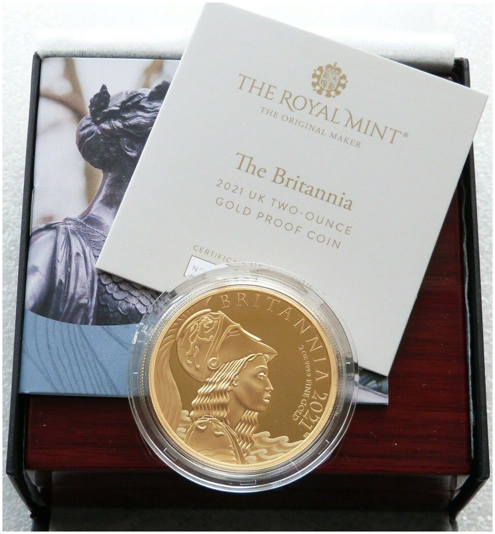 2021 Britannia Premium £200 Gold Proof 2oz Coin Box Coa - Mintage 216