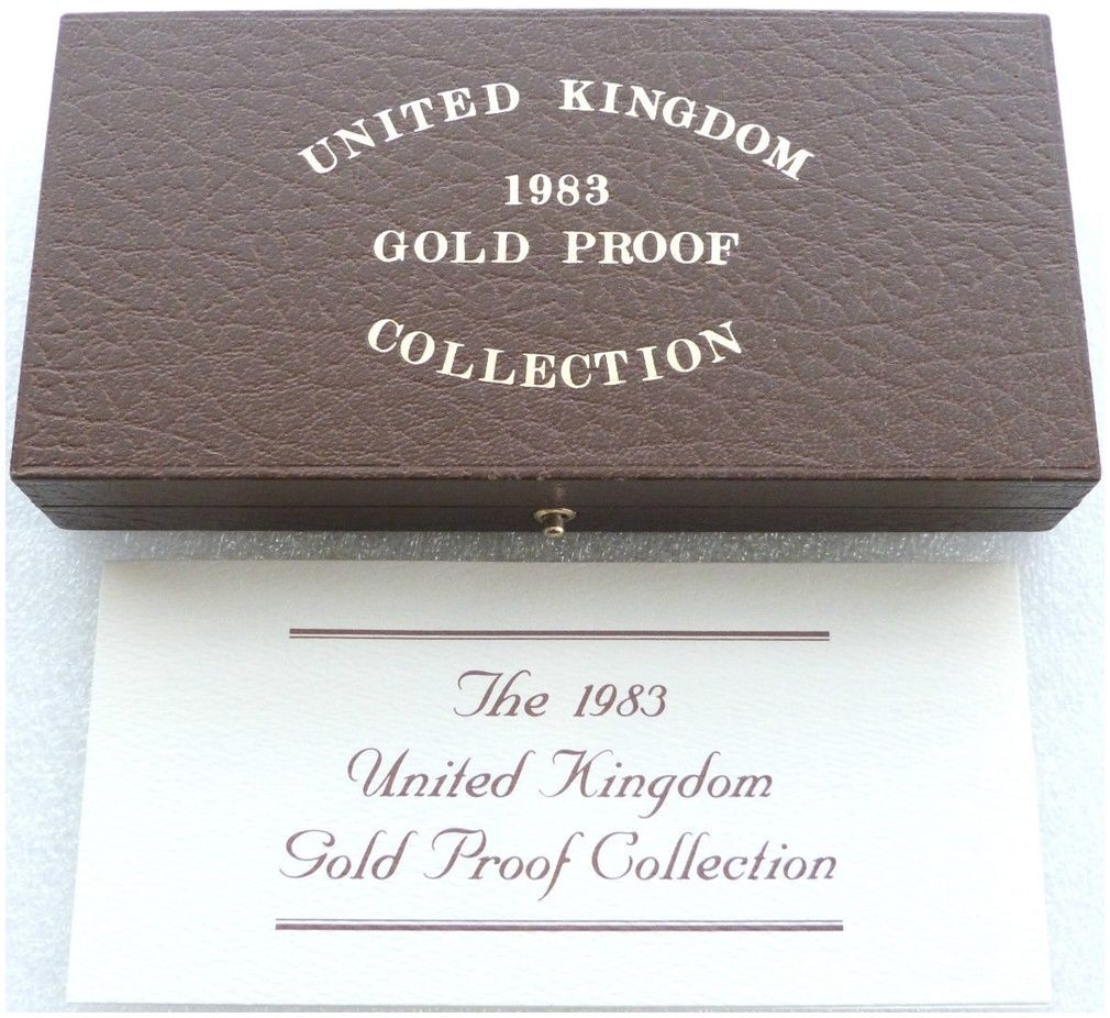 1983 Royal Mint Sovereign Gold Proof 3 Coin Box Coa No Coins