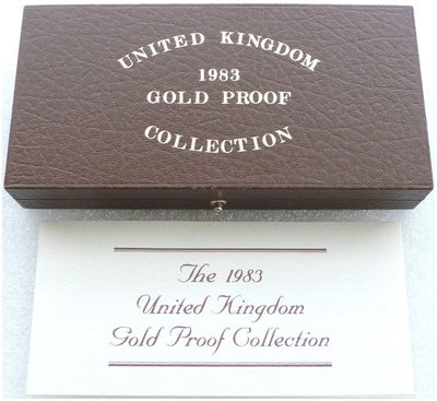 1983 Royal Mint Sovereign Gold Proof 3 Coin Box Coa No Coins