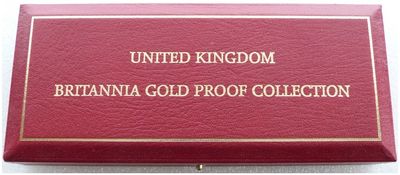 Royal Mint Britannia Gold Proof 4 Coin Set Box Only No Coins