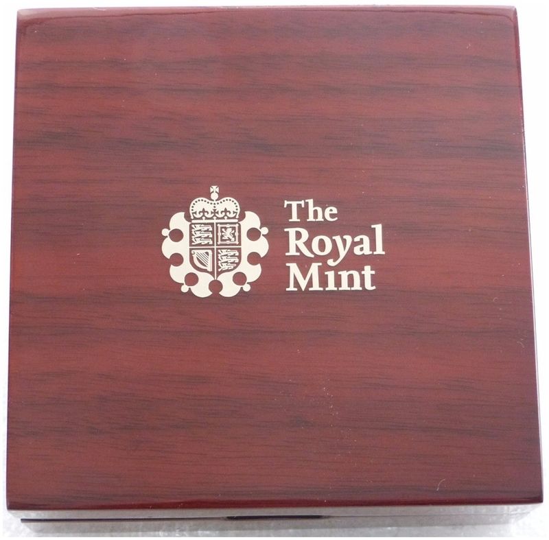 2014 - 2025 Royal Mint Deluxe Wooden £500/£10 Gold and Silver 5oz Coin Box Only