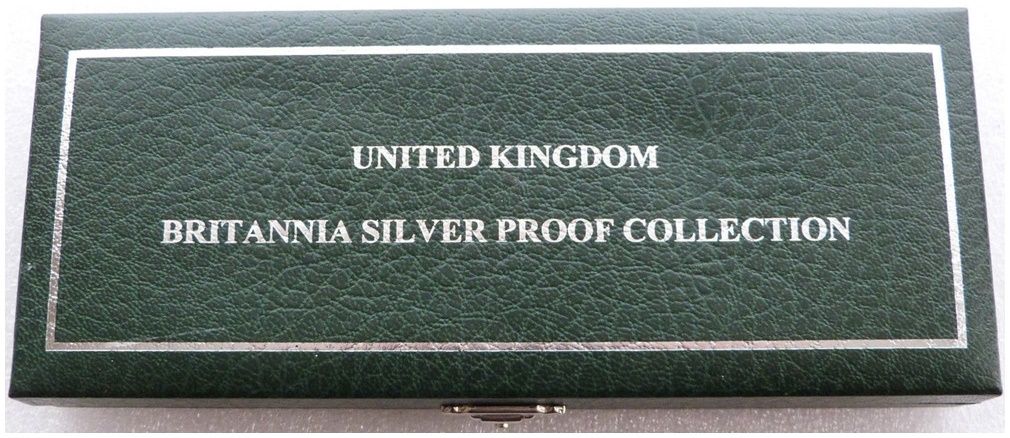 1997 - 2007 Royal Mint Britannia Silver Proof 4 Coin Set Box Only