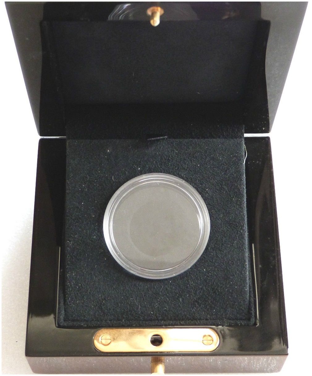 Royal Mint Deluxe Wooden Mahogany £5 Crown Gold Silver Coin Box Only