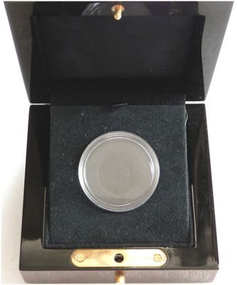 Royal Mint Deluxe Wooden Mahogany £5 Crown Gold Silver Coin Box Only