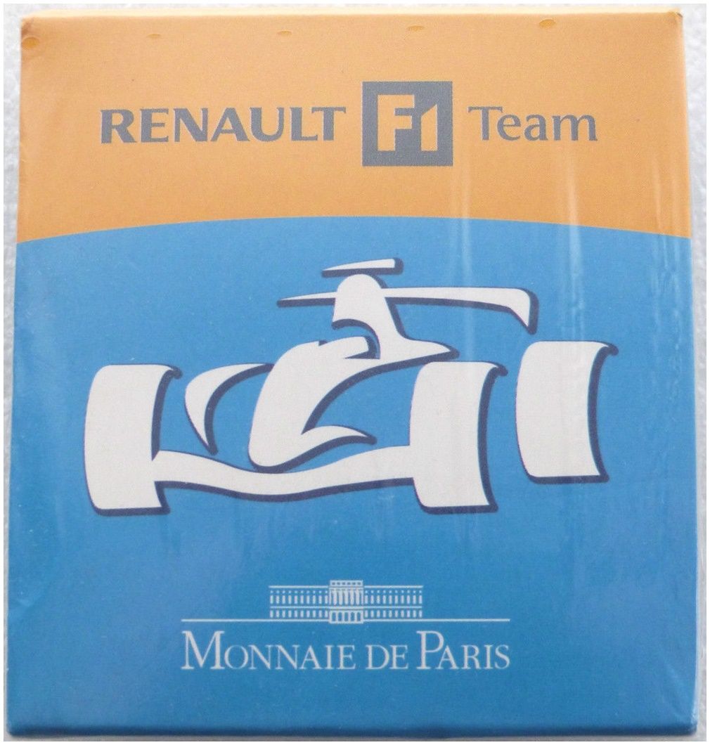2006 France Renault Formula One 1.5 Euro Silver Proof Coin Box Coa Sealed