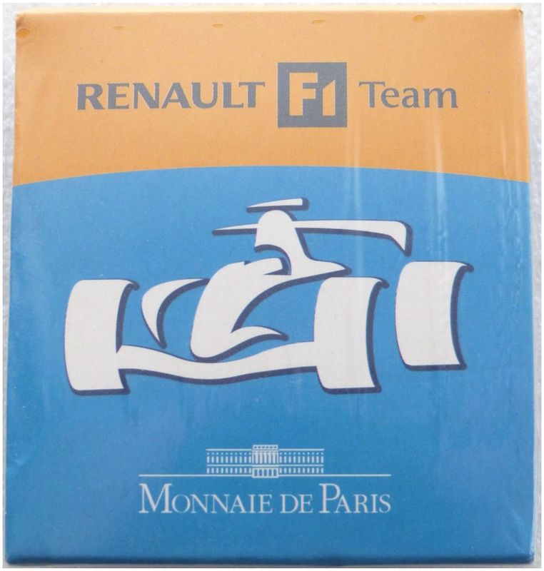 2006 France Renault Formula One 1.5 Euro Silver Proof Coin Box Coa Sealed
