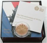 2020 VE-Day £2 Gold Proof Coin Box Coa