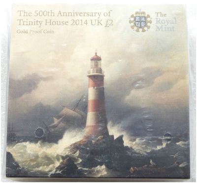 2014 Trinity House £2 Gold Proof Coin Box Coa Sealed