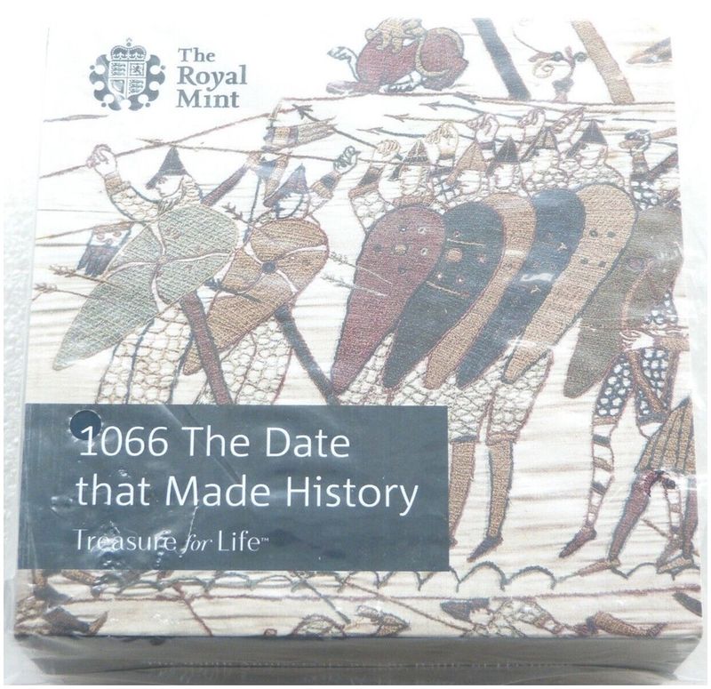 2016 Battle of Hastings 50p Gold Proof Coin Box Coa Sealed - Mintage 279