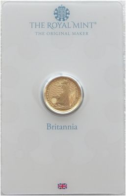2022 Britannia £10 Gold 1/10oz Coin Mint Card