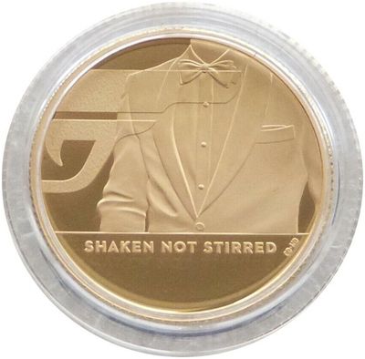 Shaken Not Stirred 2020 UK金貨 007 鑑定付 1/4 2020 James Bond 007 Shaken not Stirred £25 Gold Proof 1/4oz