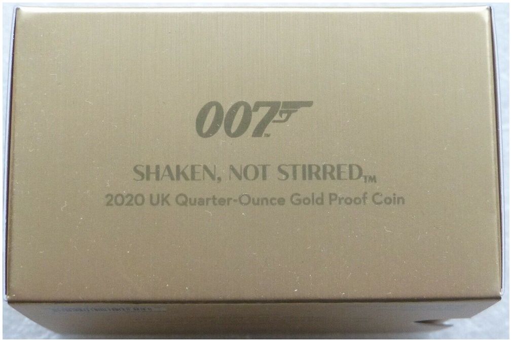 Shaken Not Stirred 2020 UK金貨 007 鑑定付 1/4 Shaken Not Stirred: 1oz Gold Proof | £2750 | James Bond III