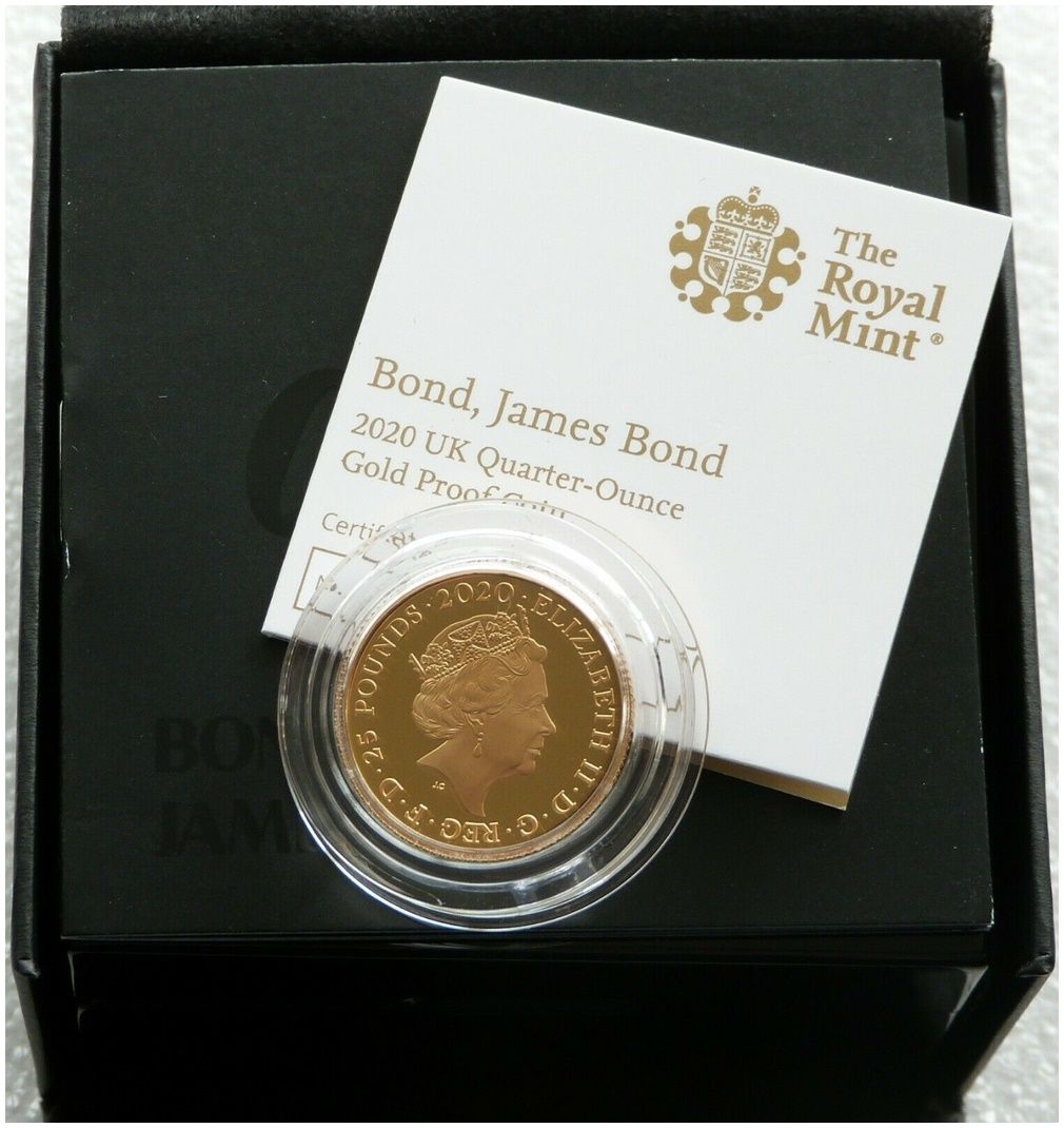 Shaken Not Stirred 2020 UK金貨 007 鑑定付 1/4 Shaken Not Stirred: 1oz Gold Proof | £2750 | James Bond III
