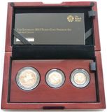 2015 Premium Sovereign Gold Proof 3 Coin Set Box Coa - Fourth Portrait