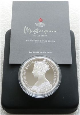 2022 Saint Helena Gothic Crown Victoria Portrait £2 Silver Proof 2oz Coin Box Coa