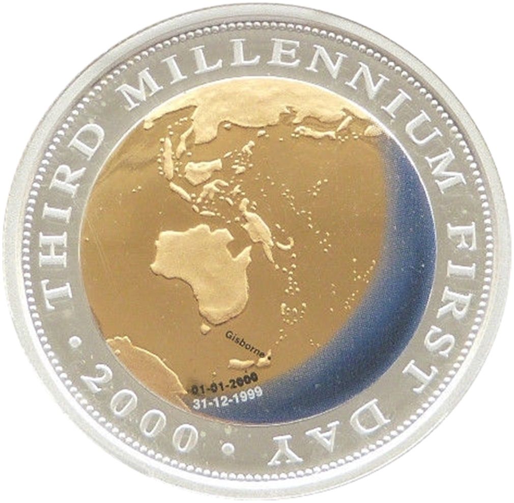 2000年 ミレニアムデザイン 銀 2000 Australia Millennium Bi-Metal $20 Gold Silver Proof Coin Box Coa