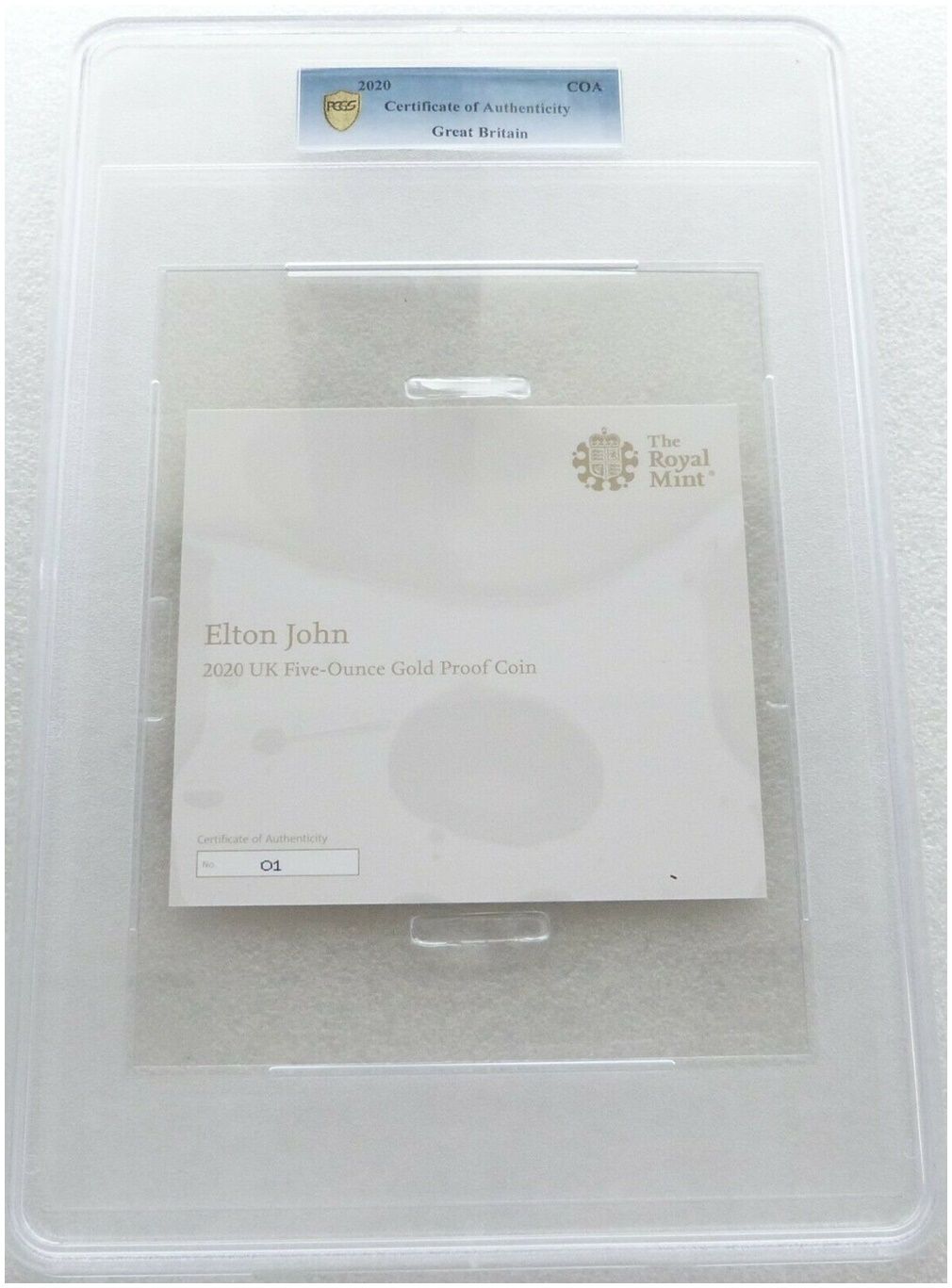 ELTON JOHN MUSIC LEGENDS UK £5 記念コイン2020 2020 UK Elton John CERTIFIED BU £5